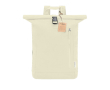Roll-top rugzak van 100% gerecycled canvas met gespsluiting kleur naturel