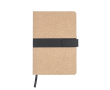 Notitieboek van kurk met PU-magnetische sluitband, A5 kleur zwart