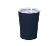 Thermosbeker van roestvrij staal met drukklep en doseerdop 350ml kleur marineblauw