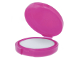 Lippenbalsem in ronde gekleurde verpakking met SPF15 bescherming kleur fuchsia