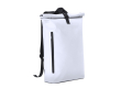 Roll-top rugzak voor laptop van zacht PU 15 inch kleur wit
