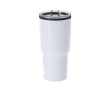 Roestvrijstalen beker met dubbele wand en dispenser, 580 ml kleur wit