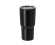 Roestvrijstalen beker met dubbele wand en dispenser, 580 ml kleur zwart