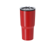 Roestvrijstalen beker met dubbele wand en dispenser, 580 ml kleur rood