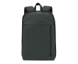 Uitbreidbare rugzak voor laptop van PU en polyester 15 inch kleur grijs