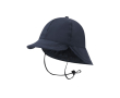 Vissershoed met grote achterflap ter bescherming tegen de zon kleur marineblauw