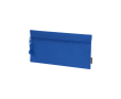 Rechthoekige RPET-etui met bijpassende ritssluiting aan de voorkant kleur blauw