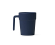 Keramische mok, ergonomisch oor en bijpassende binnenkant 250 ml kleur marineblauw