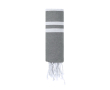 Dunne katoenen en polyester pareo met strepen, 150 g/m² kleur grijs