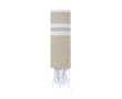 Dunne katoenen en polyester pareo met strepen, 150 g/m² kleur naturel