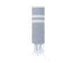 Dunne katoenen en polyester pareo met strepen, 150 g/m² kleur lichtblauw