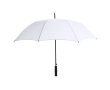 Windbestendige RPET-polyester automatische paraplu met logo, Ø120 cm kleur wit