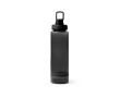 Transparante fles van gerecycled kunststof met drinktuit 750 ml kleur zwart