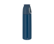 Thermosfles van gerecycled roestvrij staal met 120 ml beker, 500 ml kleur marineblauw