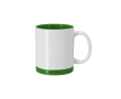 Keramische mok met gekleurde details voor sublimatie, 350 ml kleur groen