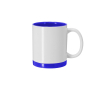 Keramische mok met gekleurde details voor sublimatie, 350 ml kleur blauw