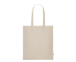 Gerecycled vilten tas met lange hengsels in klassieke kleuren kleur naturel