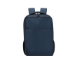 PU-laptoptas met trolleyband voor 15” laptops kleur marineblauw
