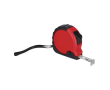Meetlint met metalen mes en vergrendelmechanisme, 3 meter kleur rood