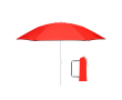 Opvouwbare strandparasol in bijpassende draagtas, Ø160 cm kleur rood