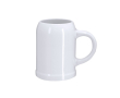Witte keramische bierpul voor sublimatie, 500 ml kleur wit