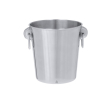 IJsemmer van gerecycled roestvrij staal met twee handvatten, 4L kleur zilver