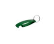 Klassieke flesopener-sleutelhanger van GRS-gerecycled aluminium kleur groen