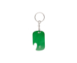 Rechthoekige flesopener-sleutelhanger van GRS-gerecycled aluminium kleur groen