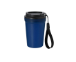 Beker met frosted afwerking, lekvrij deksel en dispenser, 360 ml kleur blauw