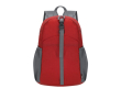 RPET-polyester rugzak die opvouwbaar is tot klein formaat kleur rood