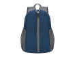 RPET-polyester rugzak die opvouwbaar is tot klein formaat kleur marineblauw