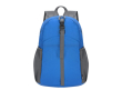RPET-polyester rugzak die opvouwbaar is tot klein formaat kleur blauw