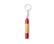 Bamboe pen met ledlampje, metalen details en blauwe inkt kleur rood