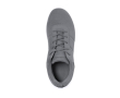 Alledaagse sneakers met bijpassende veters en witte zool kleur grijs