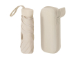 Windbestendige paraplu met handmatige opening in harde hoes, Ø90 cm kleur naturel