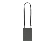 PU-slingbag met één compartiment en klittenbandsluiting kleur grijs