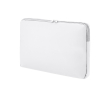 Klassieke gevoerde PU-laptophoes voor laptops tot 15'' kleur wit
