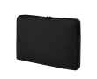 Klassieke gevoerde PU-laptophoes voor laptops tot 15'' kleur zwart