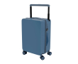 Trolleykoffer met harde schaal, bekerhouder en tablethouder kleur blauw