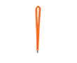 Neon gekleurde polyester lanyard bedrukken met draaibare haak kleur neon oranje