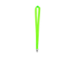 Neon gekleurde polyester lanyard bedrukken met draaibare haak kleur neon groen