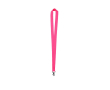 Neon gekleurde polyester lanyard bedrukken met draaibare haak kleur neon fuchsia