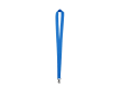 Neon gekleurde polyester lanyard bedrukken met draaibare haak kleur blauw