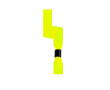 Polyester armband voor evenementen met veiligheidssluiting kleur neon geel