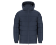 Gewatteerde parka van polyester, wind- en waterbestendig - MKT Eren kleur marineblauw