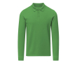 Unisex poloshirt met lange mouwen van katoen 220 g/m² - MKT Charlot kleur groen