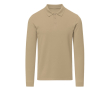Unisex poloshirt met lange mouwen van katoen 220 g/m² - MKT Charlot kleur khaki