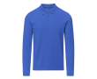 Unisex poloshirt met lange mouwen van katoen 220 g/m² - MKT Charlot kleur blauw