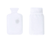 Herbruikbare handverwarmer met polyester hoes kleur wit