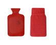 Herbruikbare handverwarmer met polyester hoes kleur rood